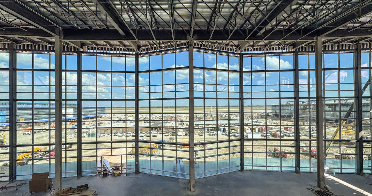 View from new Terminal B Club